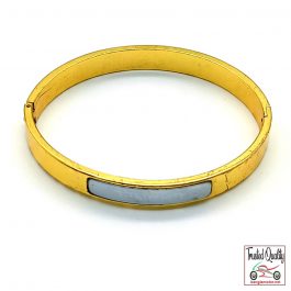 Gold Coating Stainless Still Simple Bracelet